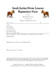 Registration Form - Horse Lessons